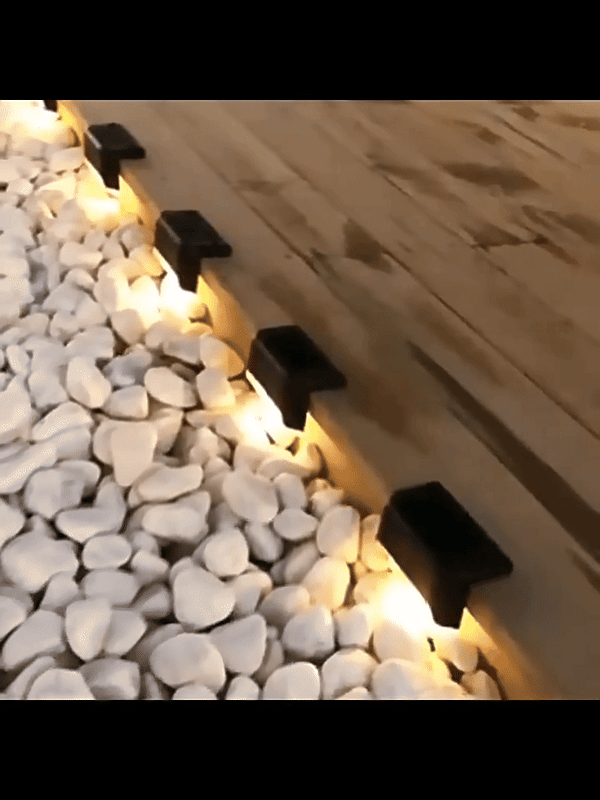 Solar Outdoor Fence Lights – Waterproof LED Step & Deck Lighting for Garden Decor