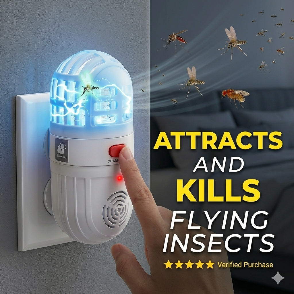Plug-in Electric Mosquito Zapper – UV Light Insect Killer for Home & Office
