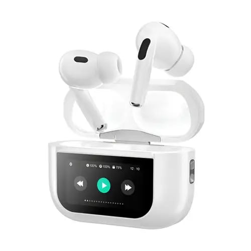 TWS Wireless Earbuds with Smart LED Display Case – Bluetooth 5.3, Touch Control, HiFi Sound, Noise Reduction, Long Battery – Compatible with Android & iOS
