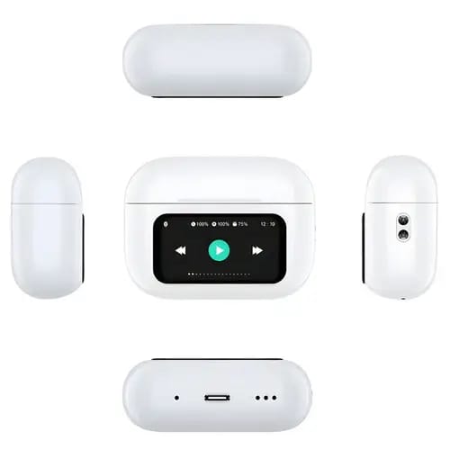 TWS Wireless Earbuds with Smart LED Display Case – Bluetooth 5.3, Touch Control, HiFi Sound, Noise Reduction, Long Battery – Compatible with Android & iOS