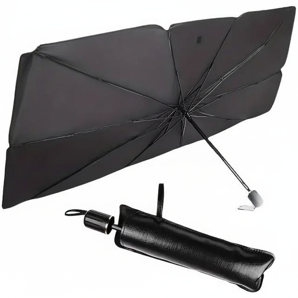Universal Car Windshield Sunshade Umbrella – Foldable UV Protection & Heat Insulator