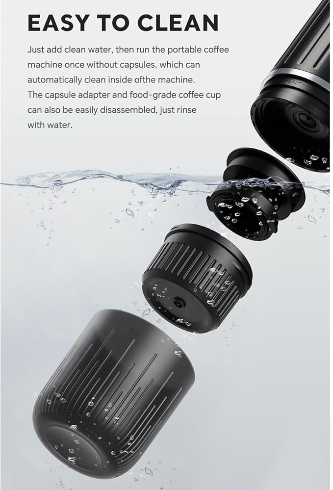 Portable Electric Espresso Maker – 92°C Constant Extraction for Richer Coffee