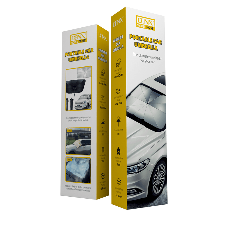 Universal Car Windshield Sunshade Umbrella – Foldable UV Protection & Heat Insulator