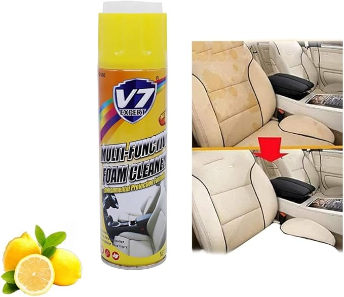 V7 Expert Multi-Purpose Foam Cleaner – Instant Stain Remover for Home & Car
