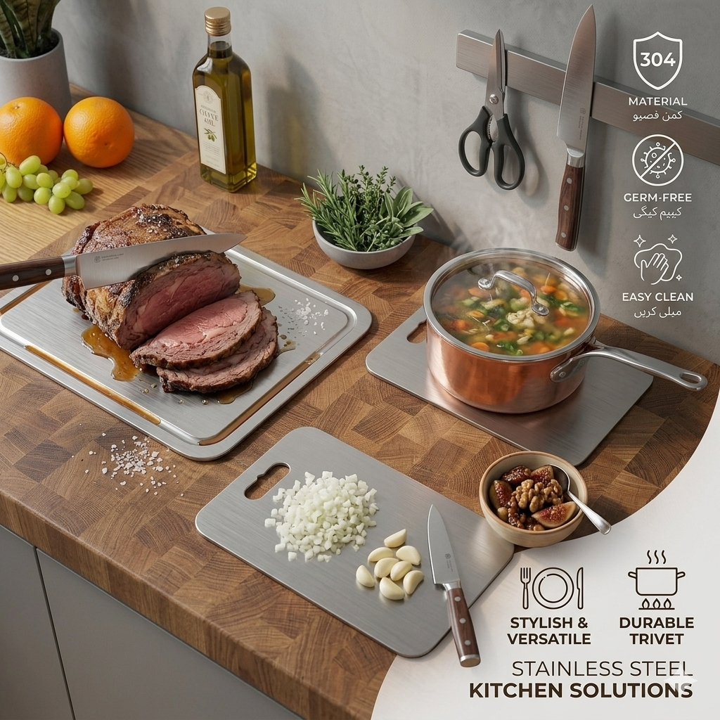Stainless Steel Antibacterial Cutting Board