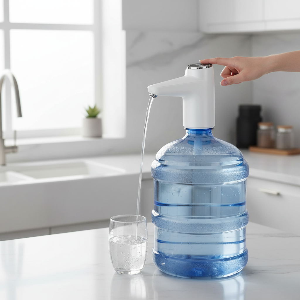 Smart Electric Water Dispenser – USB Rechargeable Automatic 5 Gallon Bottle Pump