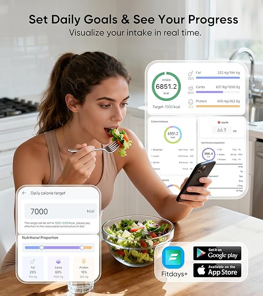 Smart Digital Nutrition Scale – Precision Food Weight & Calorie Tracker