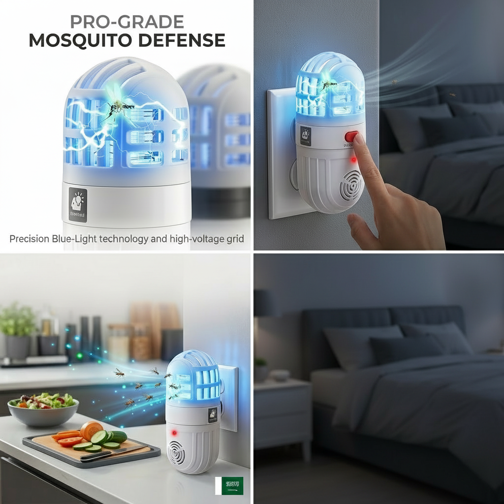 Plug-in Electric Mosquito Zapper – UV Light Insect Killer for Home & Office